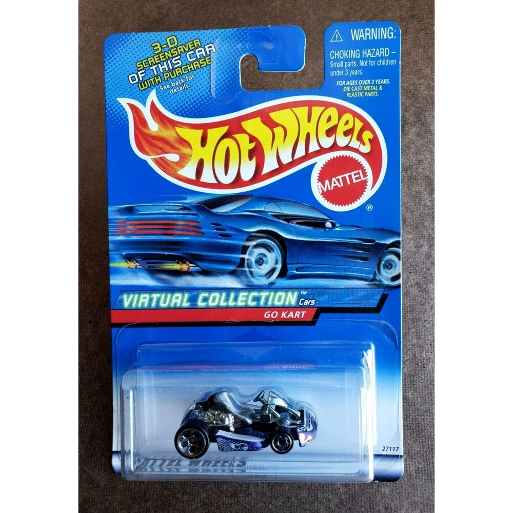 2000 Hot Wheels GO KART Metallic Purple VIRTUAL COLLECTION CARS 151 Diecast 1:64